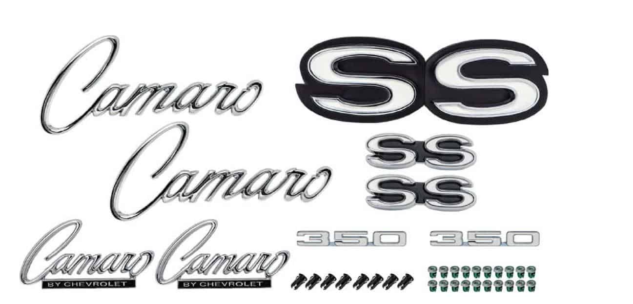 1968 Camaro Emblem Kit: 327 standard 350 Kit